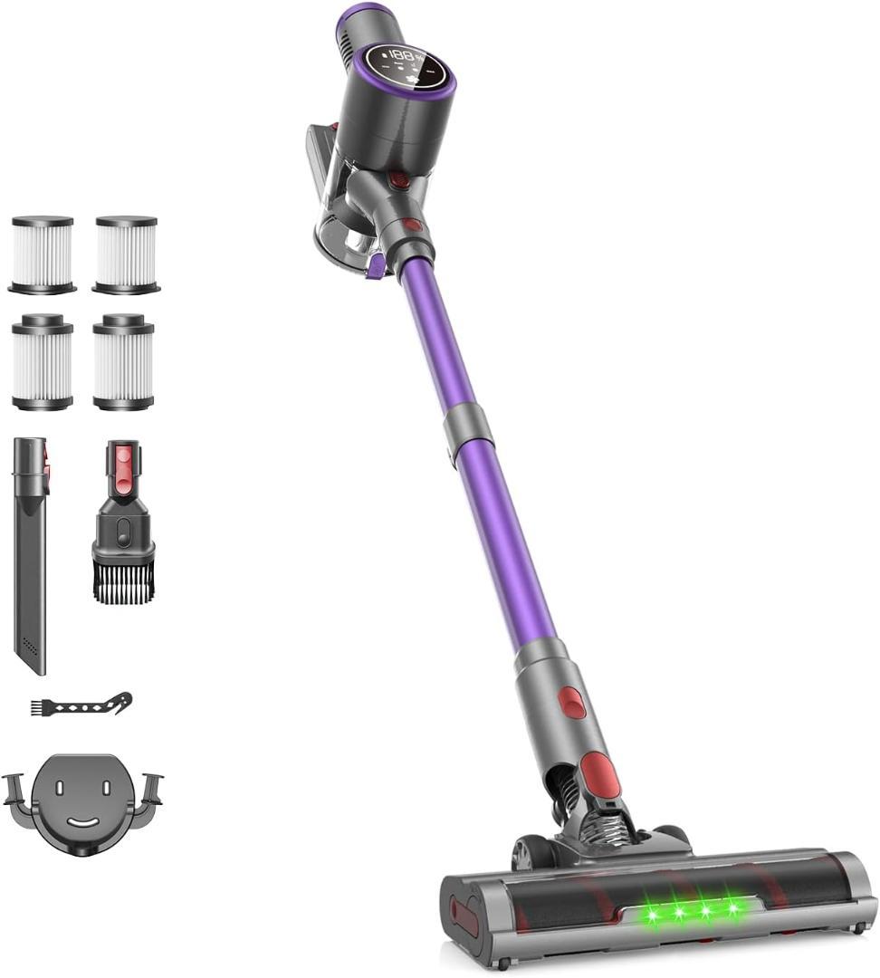 保証付き サイクロン掃除機　コードレス掃除機　65KPa超強吸引力