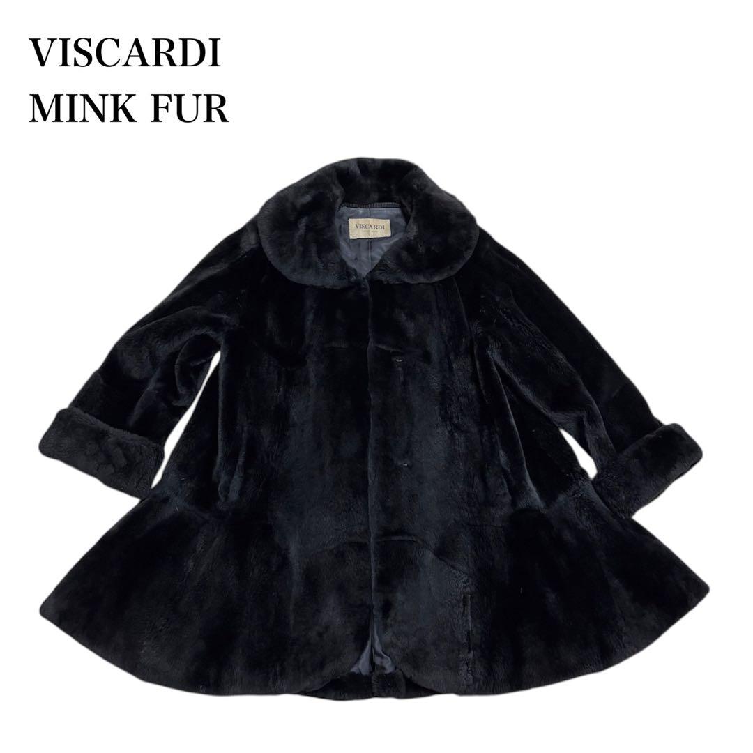 【美品】VISCARDI MINK FUR/シェアードミンク/ロングコート
