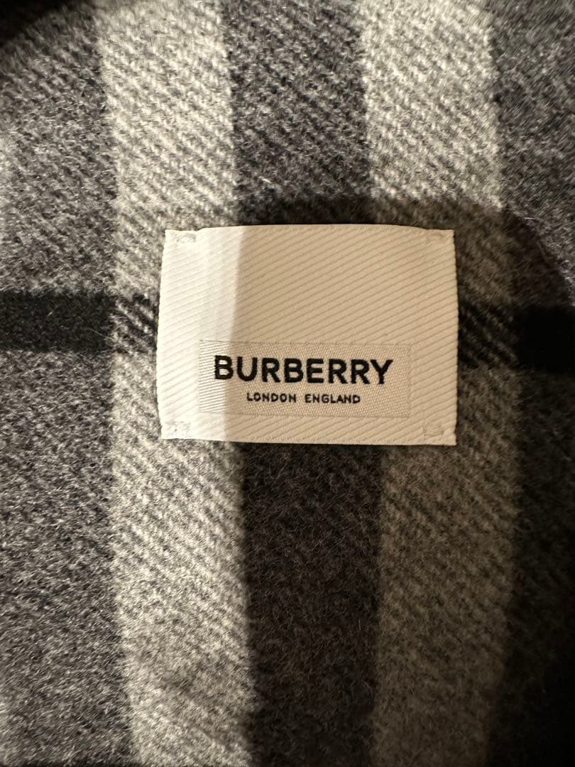 \"sora\"バーバリー　ウールダッフルコート チェック柄　新品