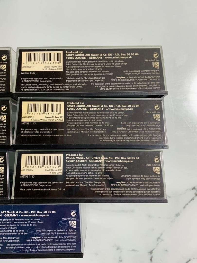 MINICHAMPS F1ミニカー 2005 バラ売り可