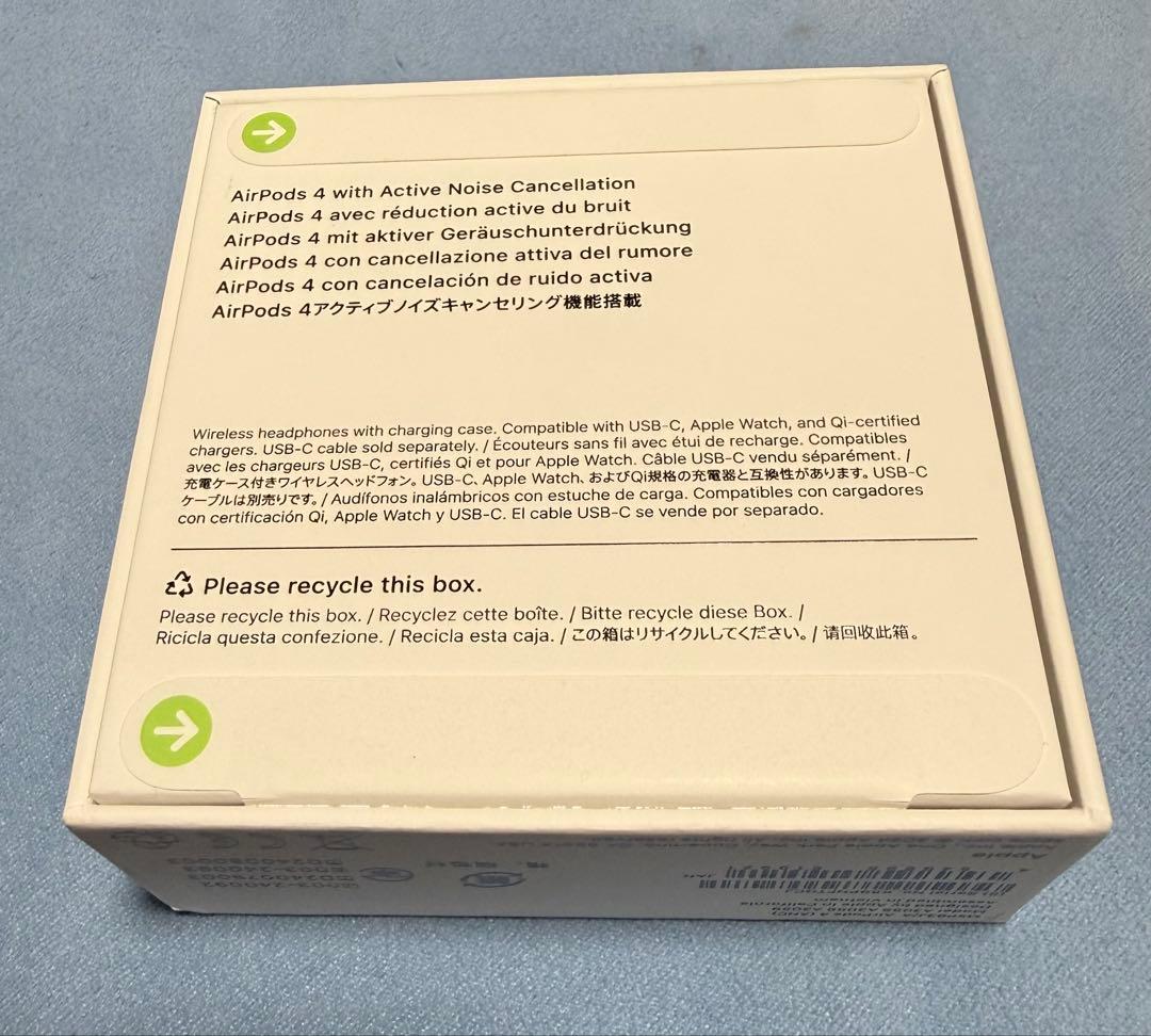 AirPods 4 (ANC) 本体 新品未開封 Apple保証約1年あります。