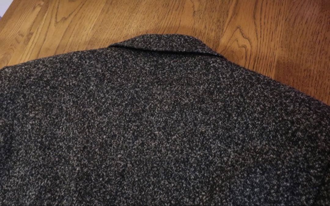 ジョンローレンスサリバン ツイード調テーラードジャケット グレー 秋冬 美品