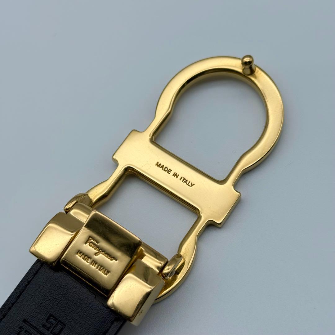 ✨良品✨フェラガモ ダブルガンチーニ 新品ベルト 本革 ゴールド金具 男女兼用