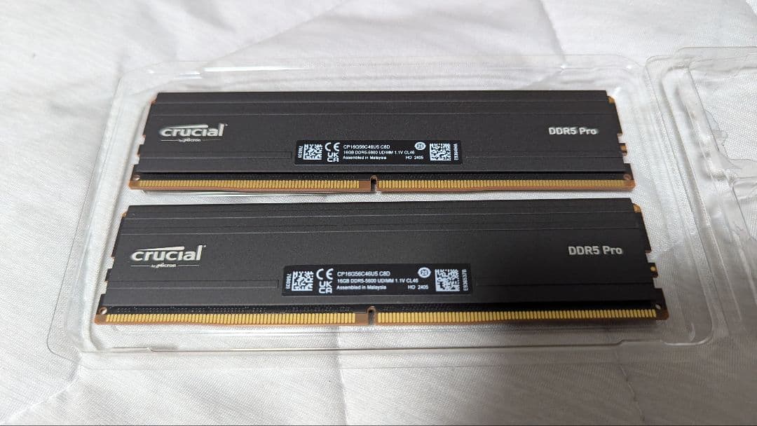crucial DDR5-5600 Pro メモリー 16GB 2枚セット