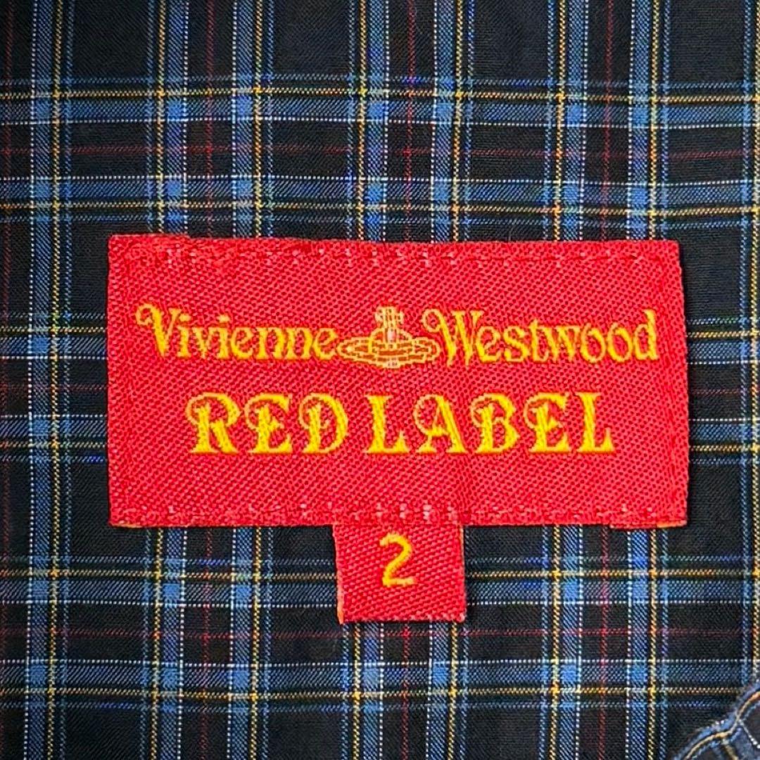 美品♡ヴィヴィアンウエストウッド オーブ刺繍 変形 チェック シャツ ワンピース