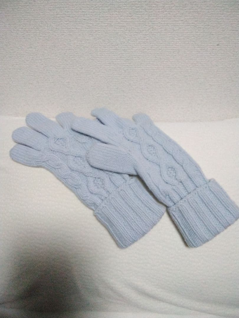 ユナイテッドアローズ　【別注】ジョンストンズ　カシミヤ アラン グローブ　手袋