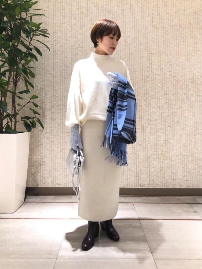 ユナイテッドアローズ　【別注】ジョンストンズ　カシミヤ アラン グローブ　手袋