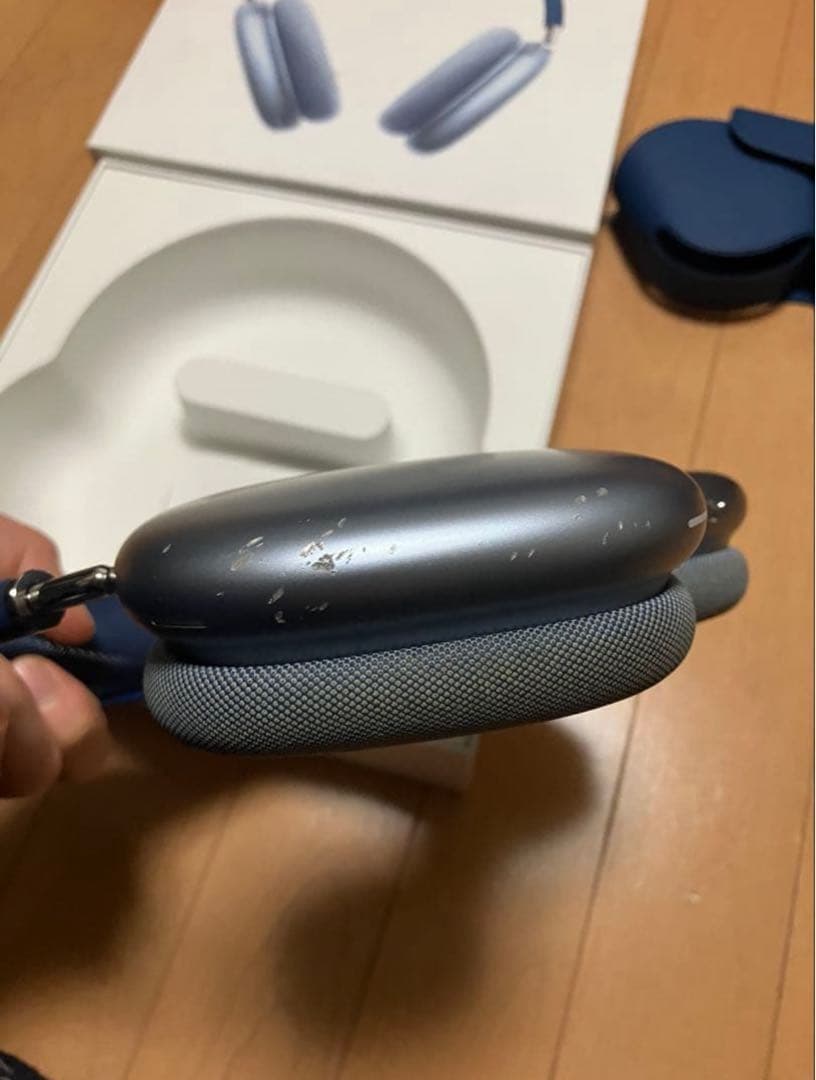 正規品 Air Pods Max AirPodsMAXスカイブルー動作良好