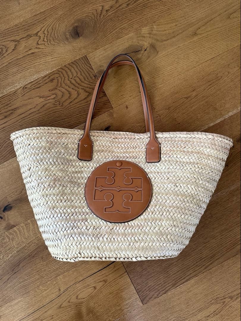 Tory Burch かごバッグ 大容量 ベージュ