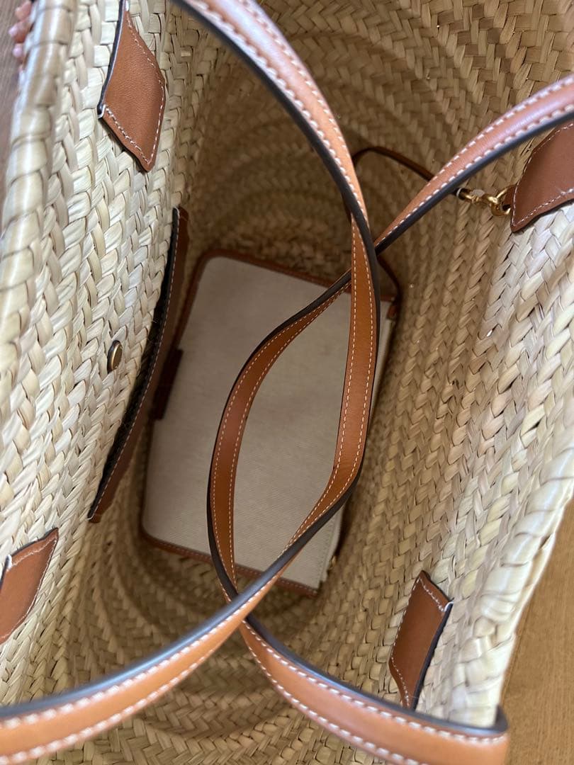 Tory Burch かごバッグ 大容量 ベージュ