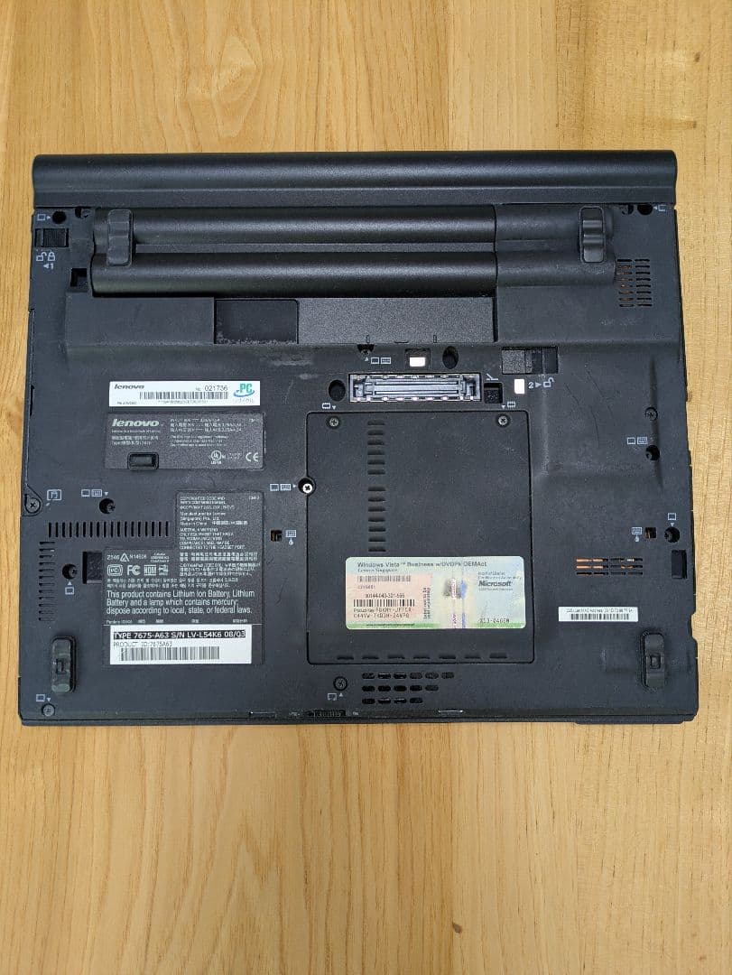 Windowsノート本体 Lenovo ThinkPad X61 7675A63