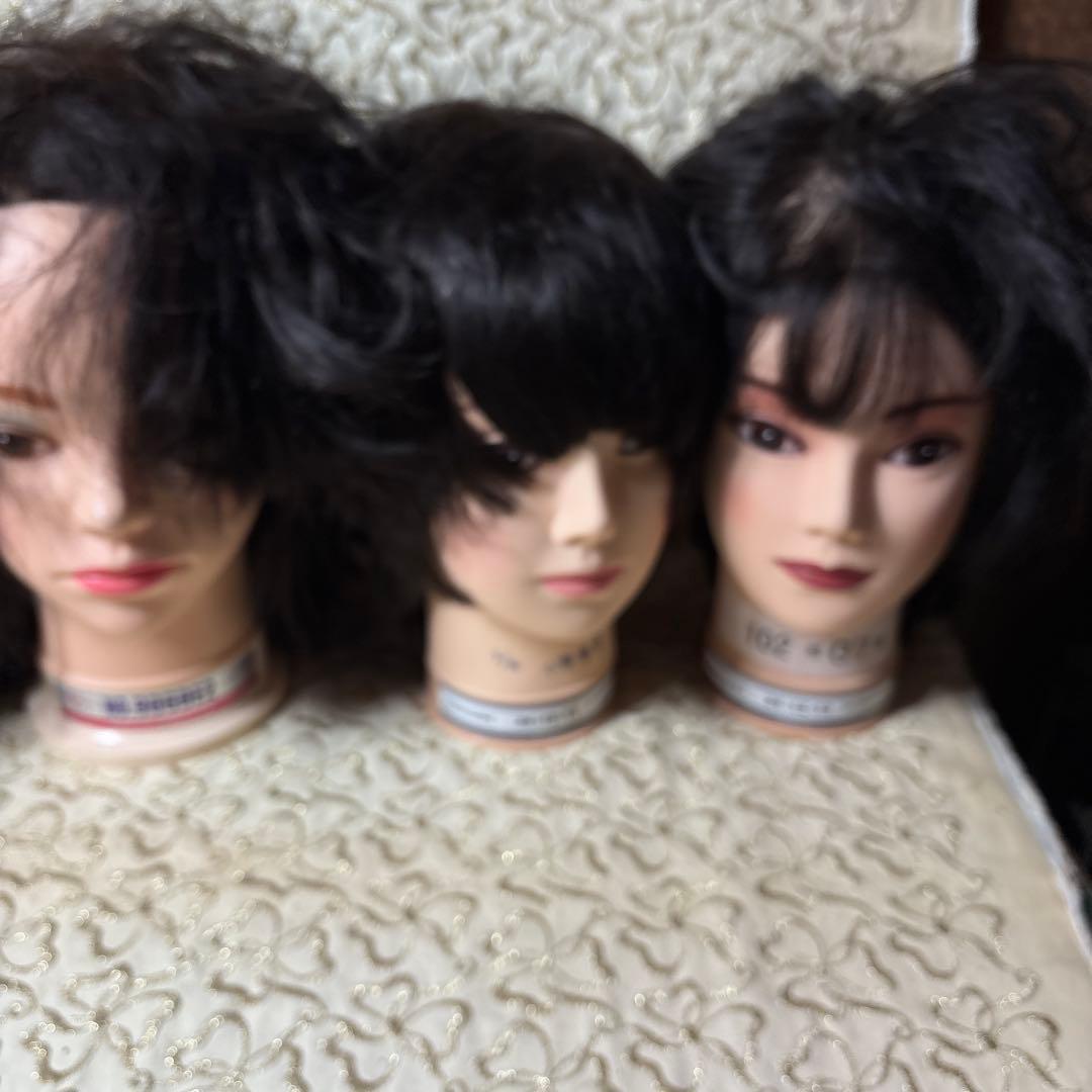 美容師実技試験対応 練習用試験用含む　ウィッグ14体セット　他　おまけ