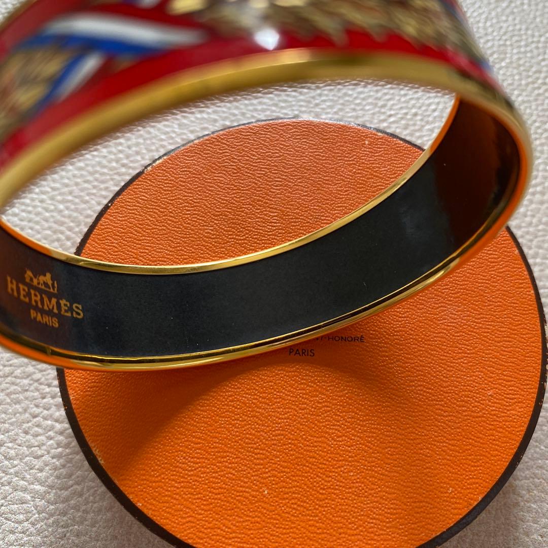 タイムセール❣️直営店購入❤︎HERMES❤︎レア エマイユ バングル ブレスレット