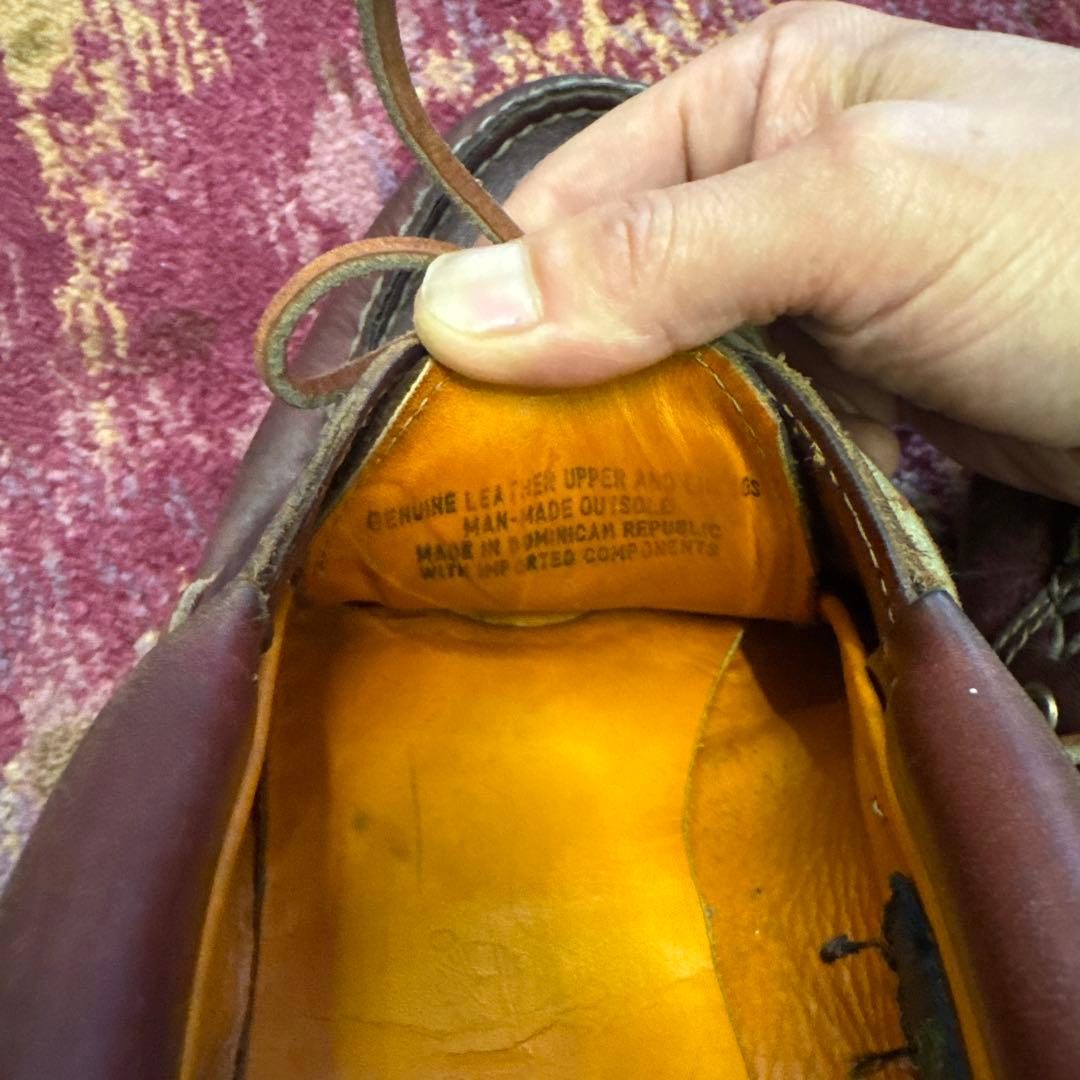 ティンバーランド ダークブラウン レザー デッキシューズ