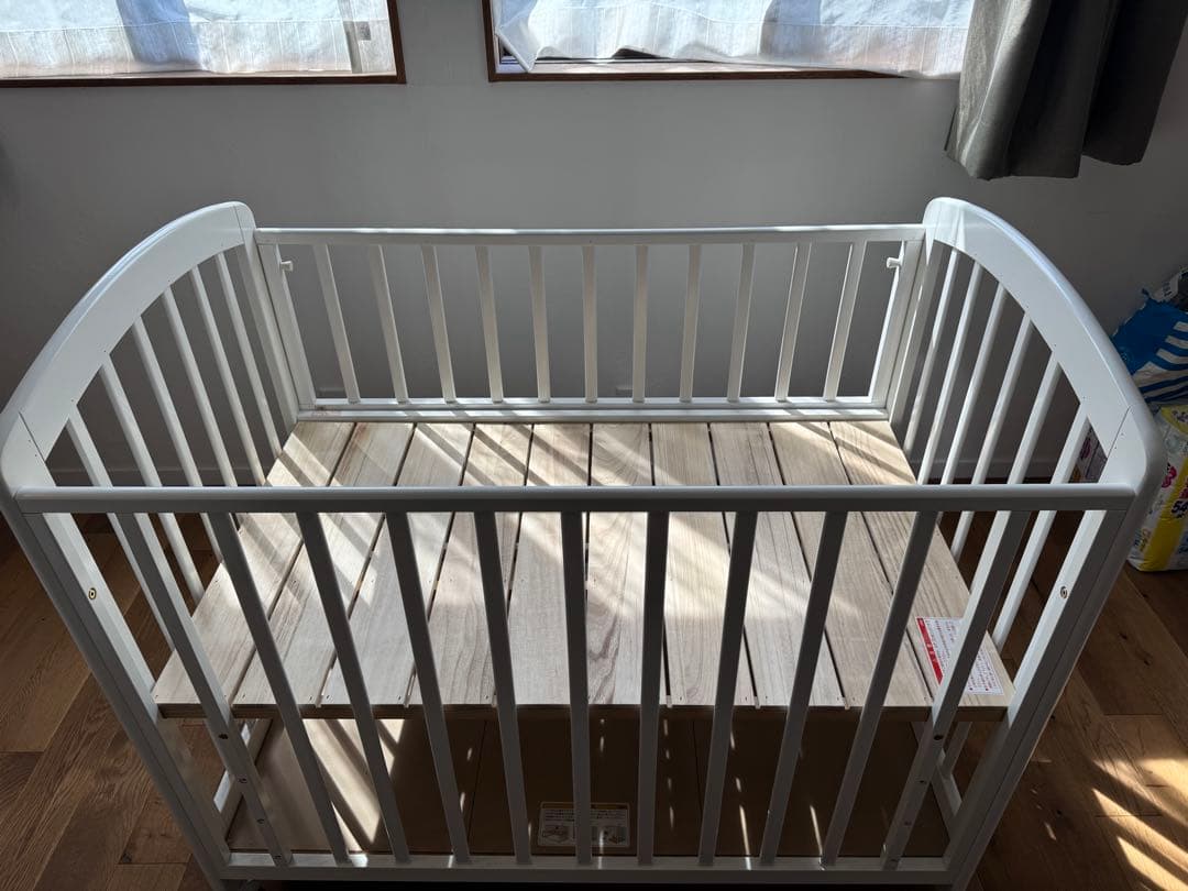 ベビーベッド　カトージ　KATOJI ホワイト　白