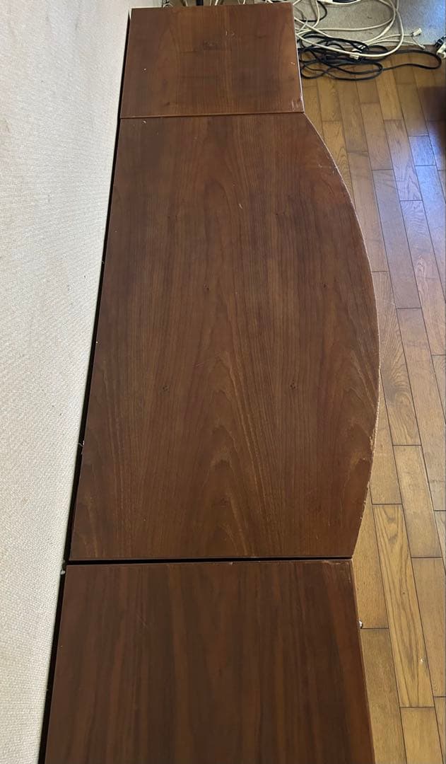 マルニ　テレビボード ウォールナット　ダークブラウン 曲線デザイン　中央のみ