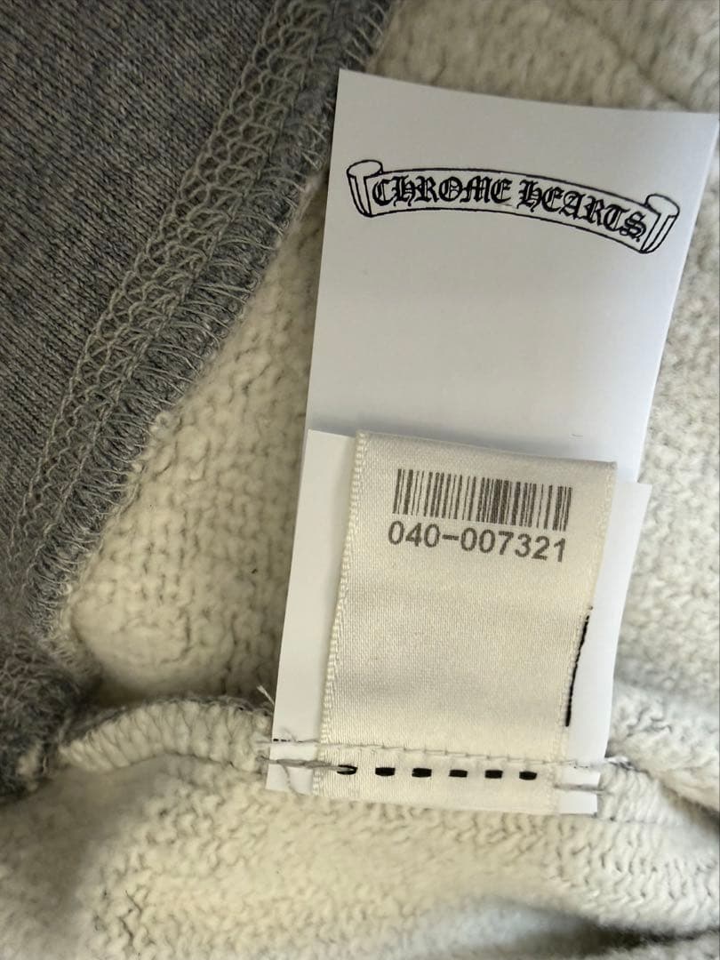 CHROME HEARTS ハーフジップ Y NOT クロスパッチ スウェット