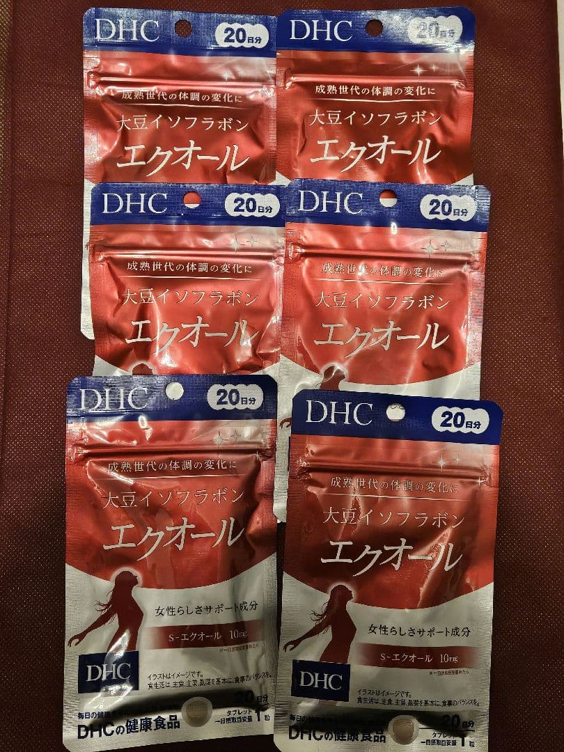 DHC 大豆イソフラボン エクオール 20日分 20粒　6個セット