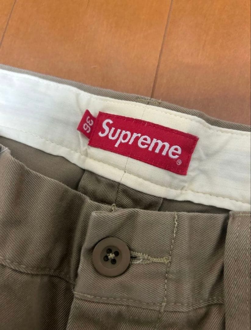 Supreme ベージュ チノパン　36
