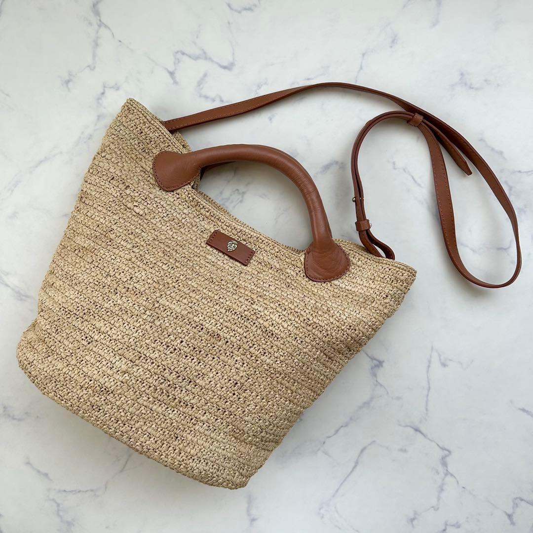 ヘレンカミンスキー ラフィア トートバッグ CassiaS 2way ショルダー