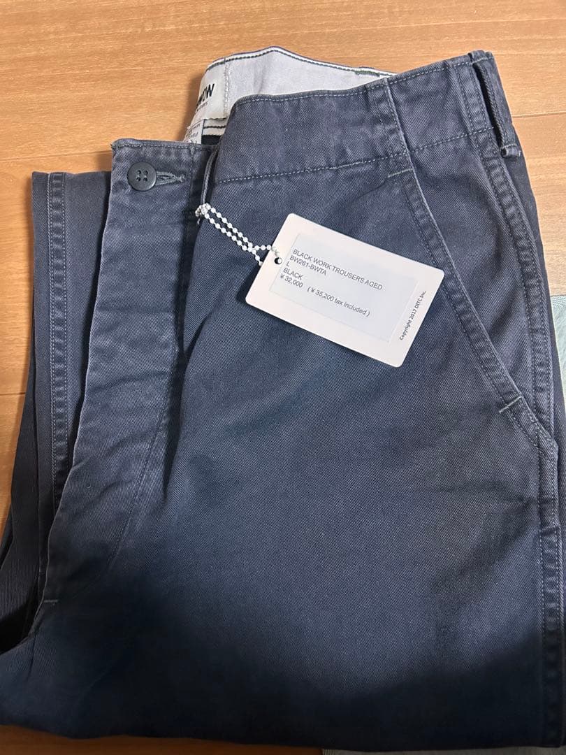 パンツ BOWWOW BLACK WORK TROUSERS