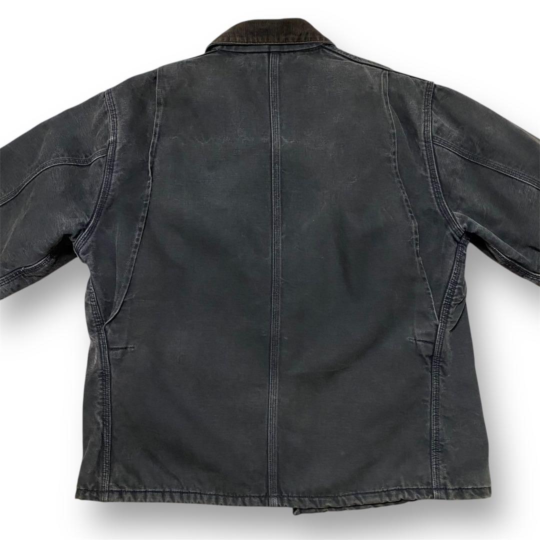 希少 星タグ Carhartt ミシガン チョアコート ブラック USA製 46