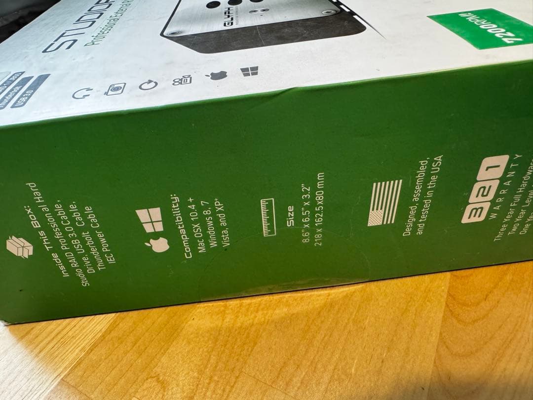 GLYPH STUDIO RAID 16TB 外付けRAIDハードドライブ