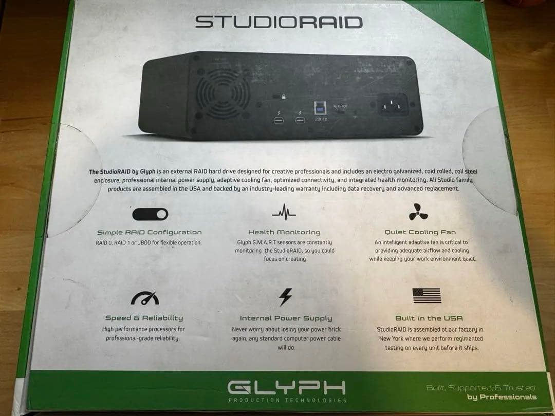 GLYPH STUDIO RAID 16TB 外付けRAIDハードドライブ