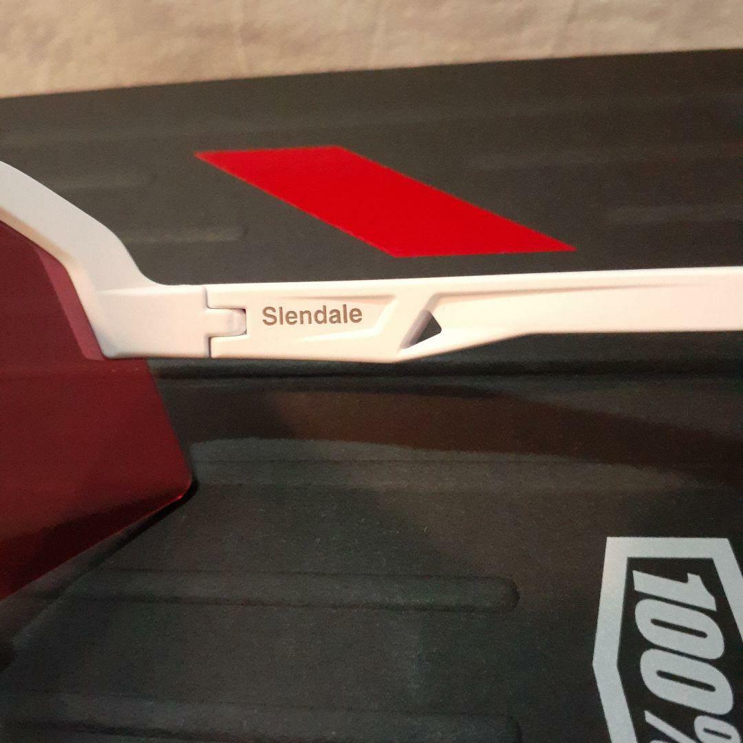 100% Slendale ホワイト レッドミラーレンズ ワンハンドレッド