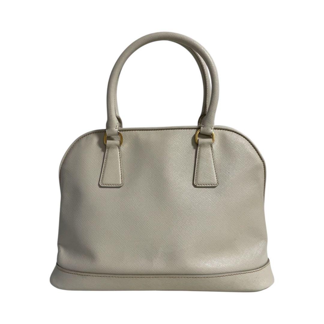 【極美品】プラダ　サフィアーノ　三角ロゴ　ハンドバッグ　2way　5341