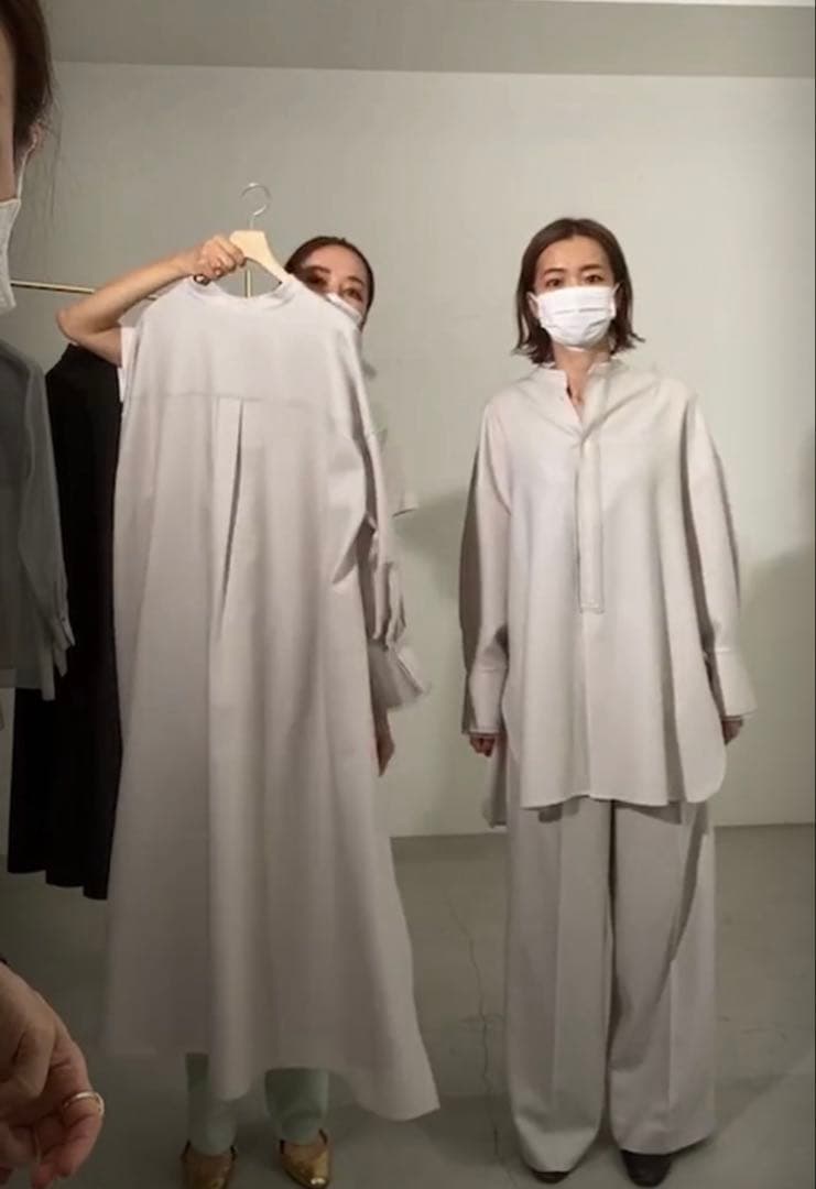 エブール　ウールサキソニーパンツ