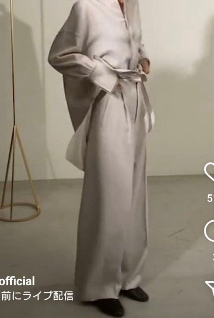 エブール　ウールサキソニーパンツ