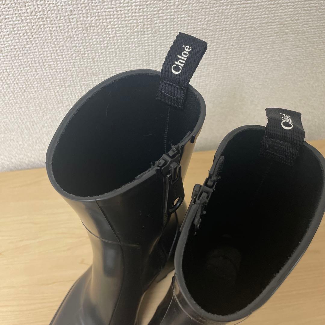 まい⭐︎Chloé ブラック 長靴・レインブーツ
