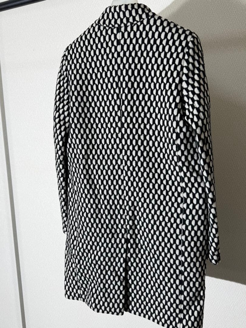 MAX MARA マックスマーラ 総柄ウールアルパカコート