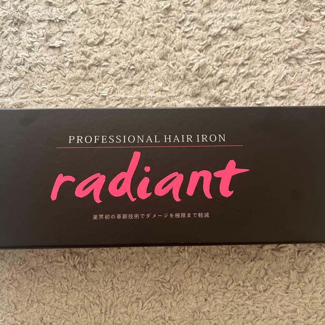 radiant プロフェッショナルヘアアイロン 赤