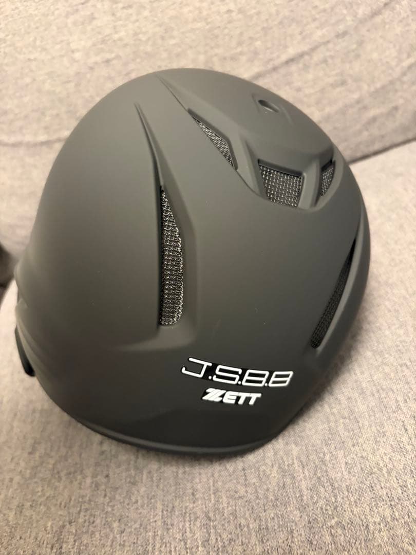 ZETT J.S.B.B ヘルメット 艶消しフェイスガード付き　片耳