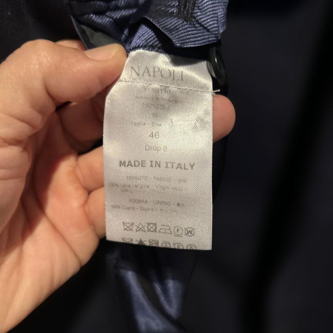 デペトリロ　6B ダブル　ネイビーブレザー