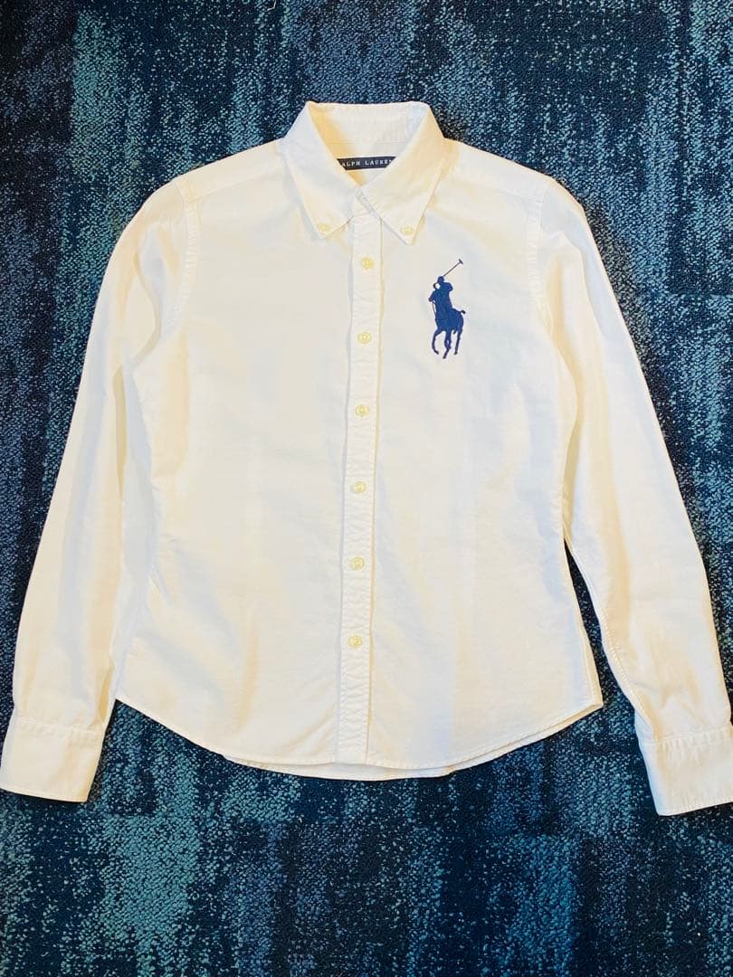 【極美品】RALPH LAUREN ビックポニー刺繍 長袖 シャツ