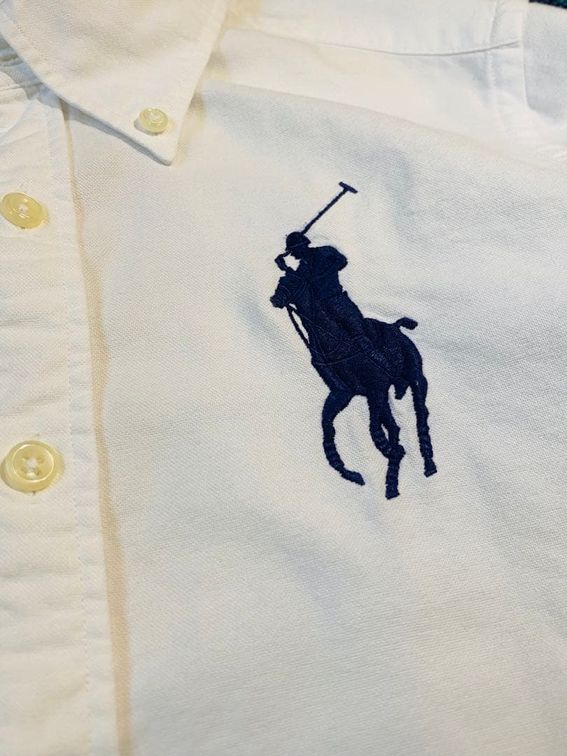 【極美品】RALPH LAUREN ビックポニー刺繍 長袖 シャツ