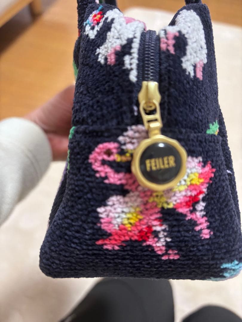 FEILER 神崎恵さん×フェイラー　ファンキーフォーチュン　ミニキューブバッグ