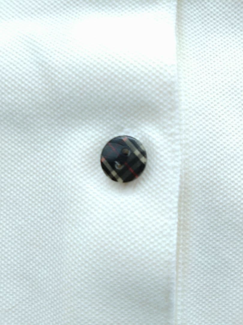 Burberry's 　レディースＬ　ホワイト ポロシャツ 半袖　三陽商会正規品