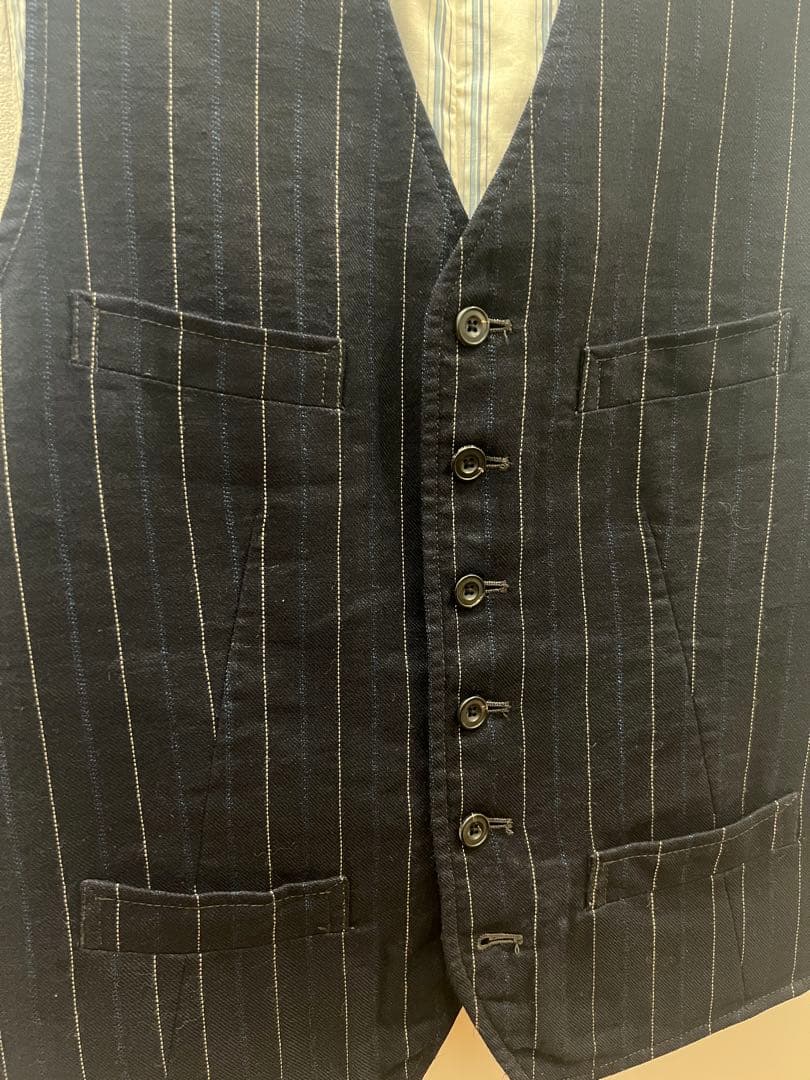 【希少】Ralph Lauren／ラルフローレン／ネイビー／ストライプ／ベスト