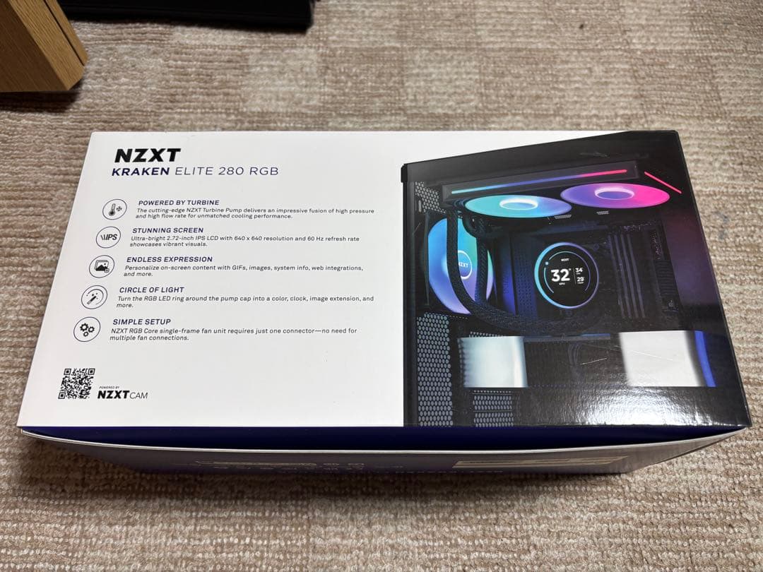 NZXT KRAKEN ELITE 280 RGB 本体
