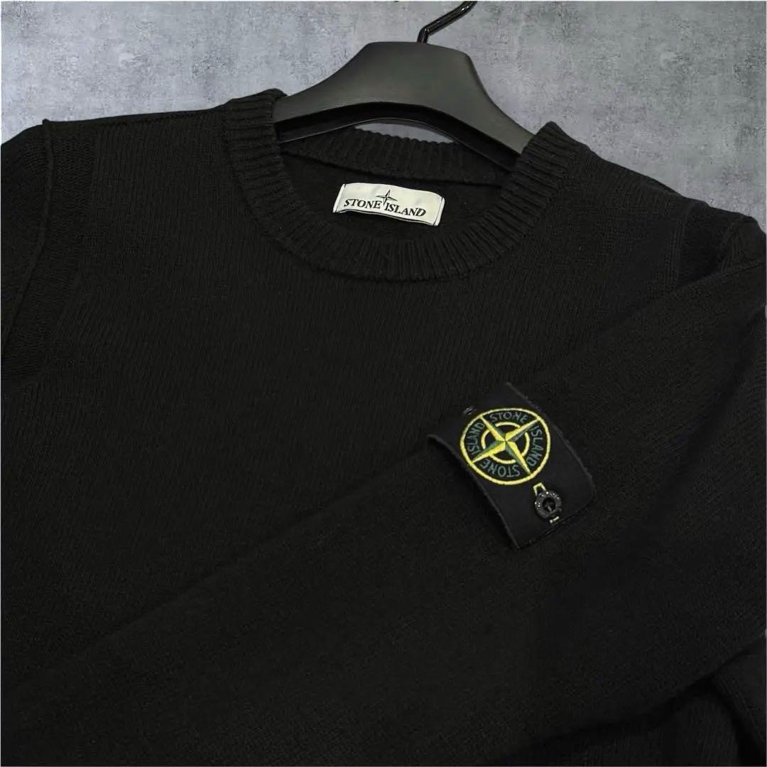 大人気‼️STONE  クルーネックニット ウール ブラック 完売品M