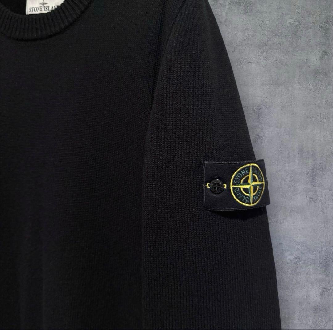 大人気‼️STONE  クルーネックニット ウール ブラック 完売品M