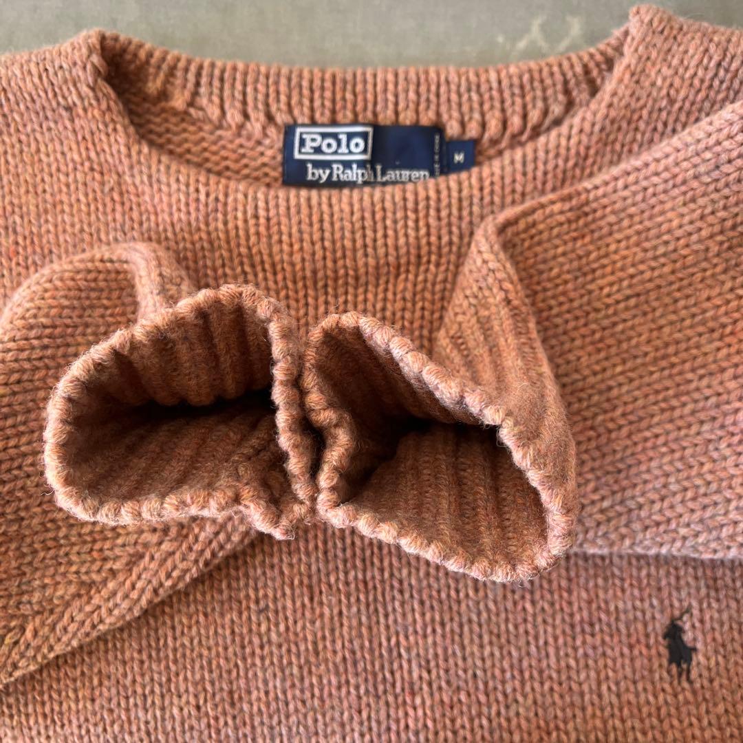 美品Polo by Ralph Lauren ピンクニットセーター M