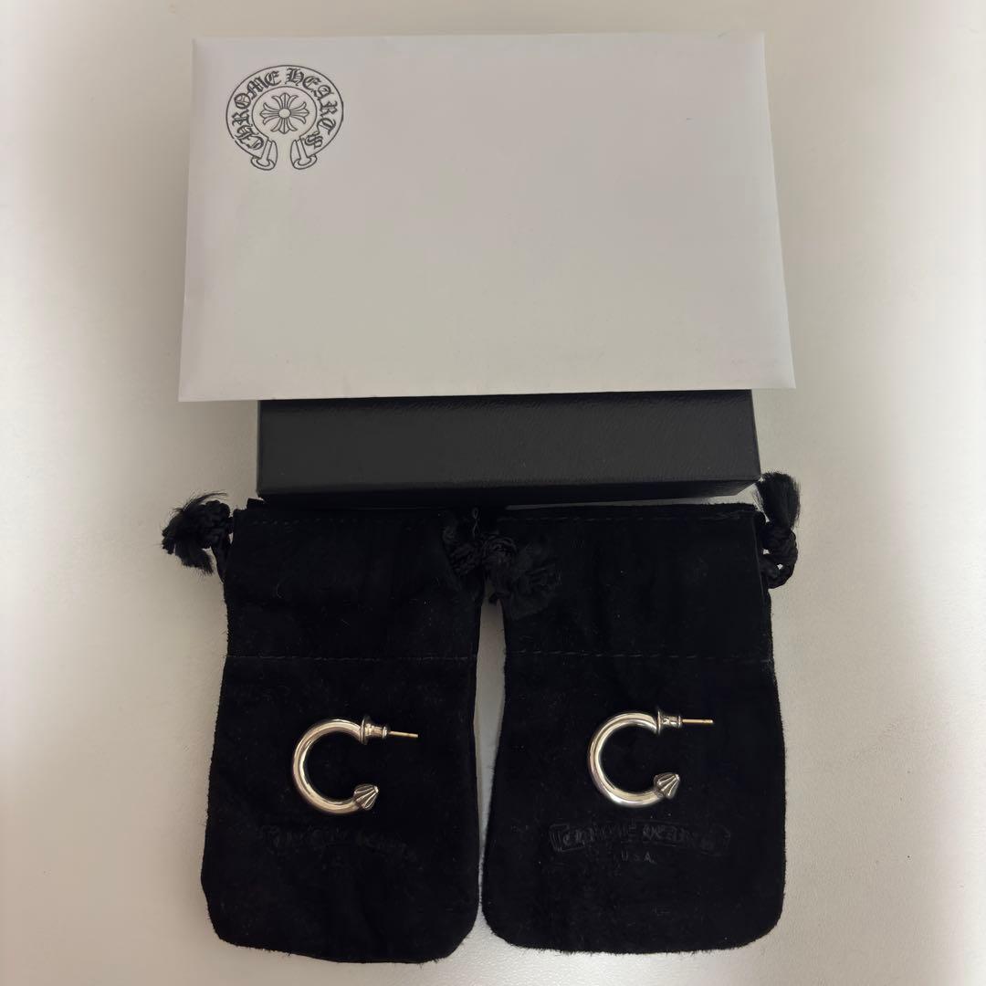 クロムハーツ プレーンフープピアス (両耳)
