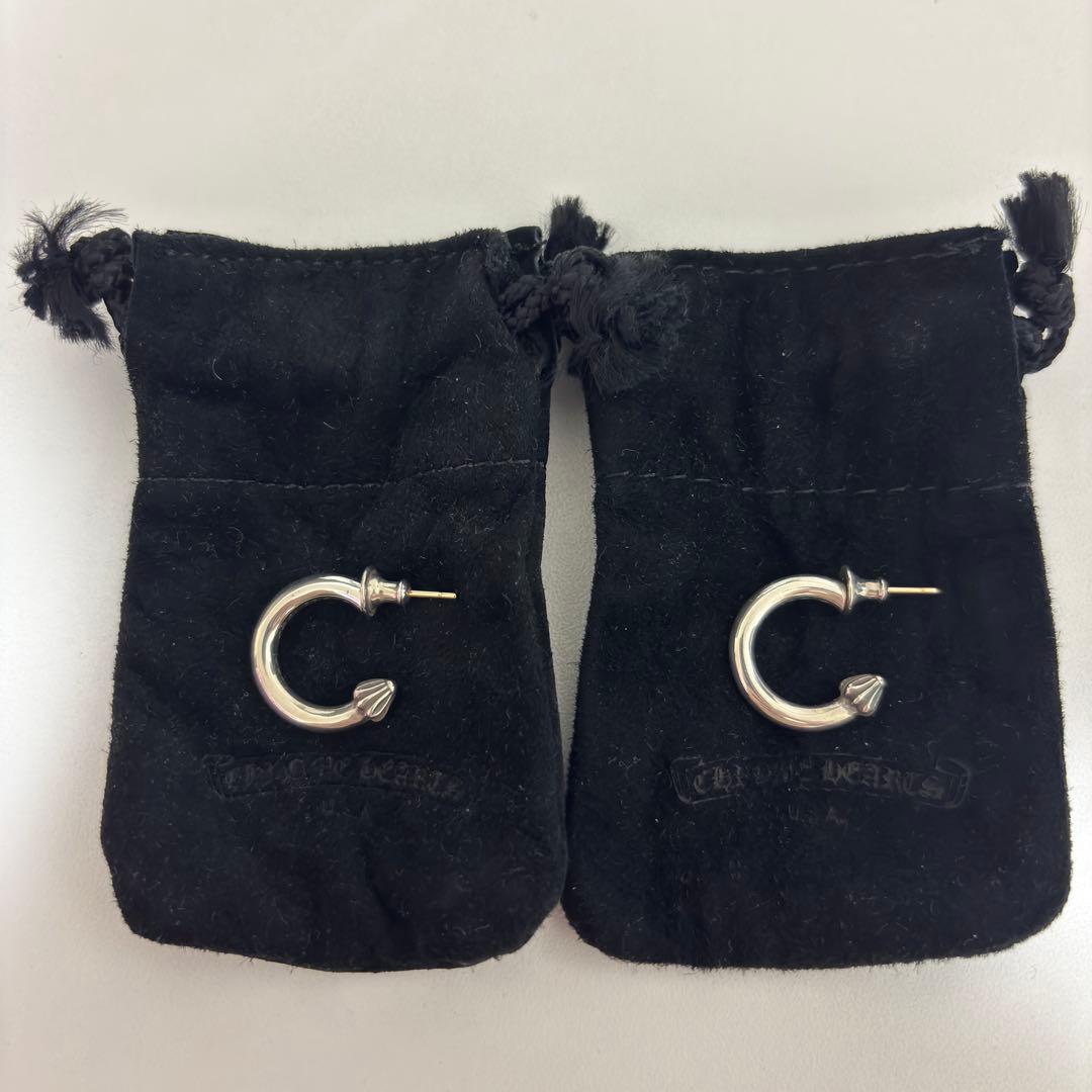 クロムハーツ プレーンフープピアス (両耳)