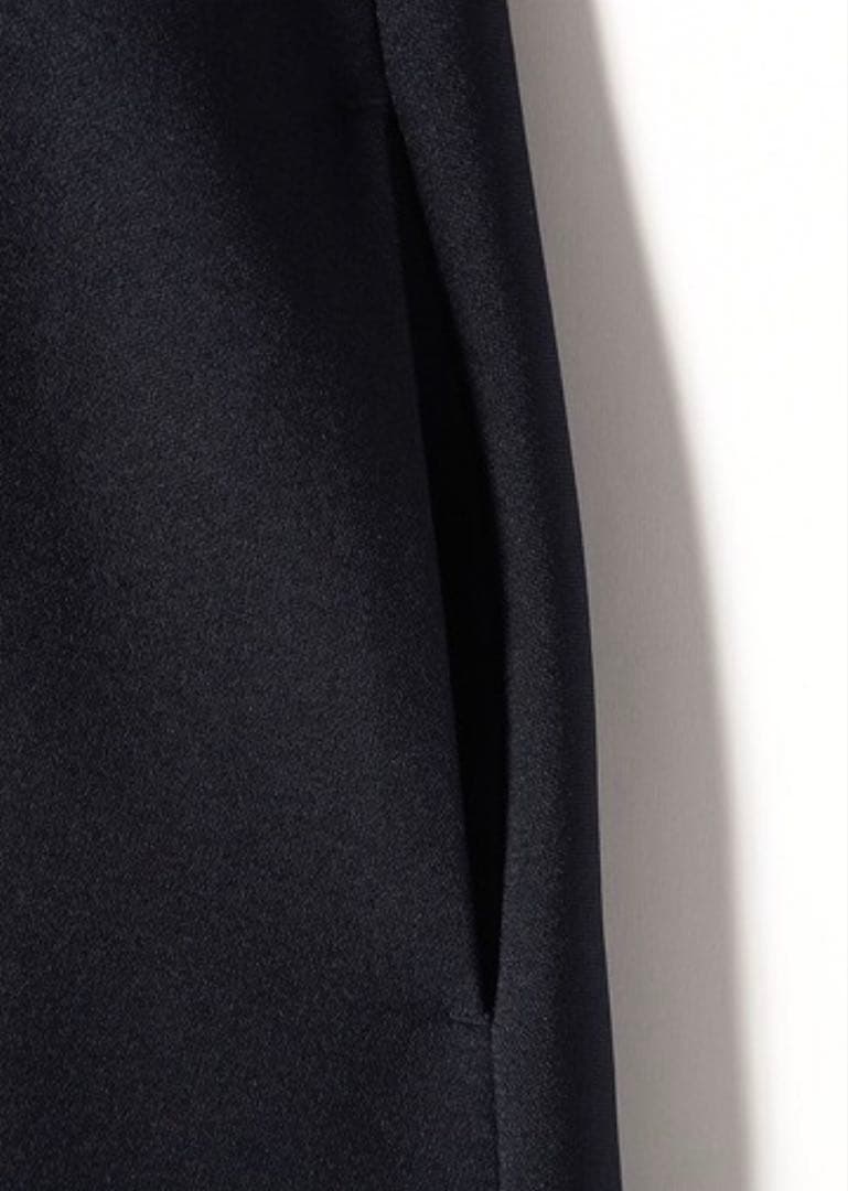 SHIPS any ダブルクロス Aライン シャツワンピース　ネイビー