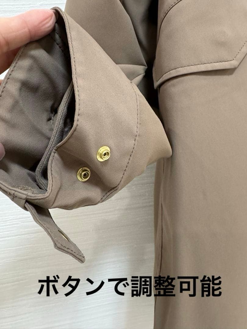 ベージュ 取り外し可能なボア裏地 モッズコート ブルーレーベル♡防寒着